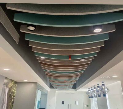 Acoustic ceiling baffles