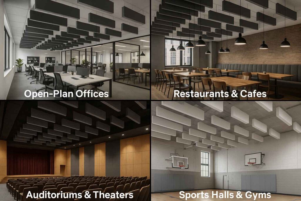 Where to Use Acoustic Ceiling Baffles?