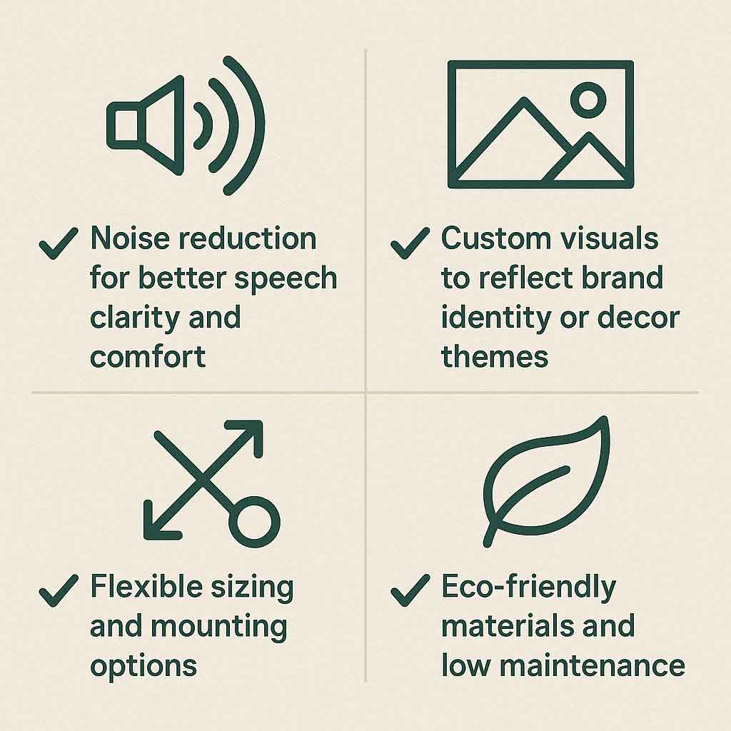Benefits of Acoustic Printed Panels